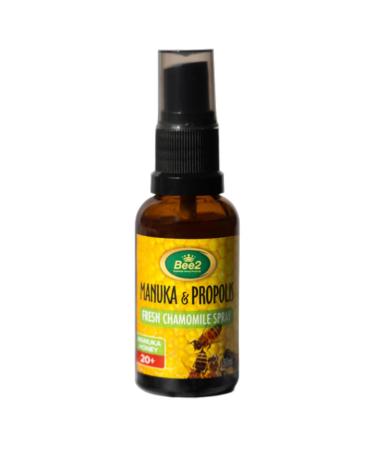 Bee2 Propolis Throat Spray Premium Propolis Extract with Manuka Honey Natural Immune Support & Sore Throat Relief - Antioxidants (1.06 oz)(Pack of 1)