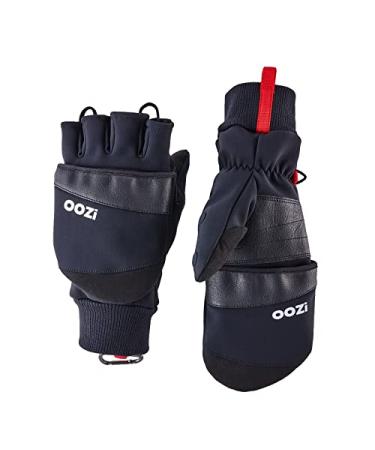 OOZi Winter Gloves for Men Women Touchscreen Gloves Cold Weather Warm Work Gloves for Hiking Running Cycling Driving X-Large Black