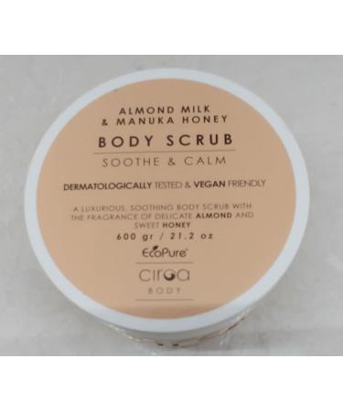 Ciroa Body Scrub - Almond Milk & Manuka Honey | 21.2oz | Soothing Calm Vegan & Dermatologically Tested - International Shipping - Buy Online on GoSupps.com