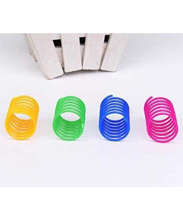 iSMARTEN Cat Spring Toy (60 Pack) - Plastic Coil Springs for Swatting, Biting, and Hunting - Random Color - Interactive & Fun Cat Kittens Toys - Buy Online on GoSupps.com