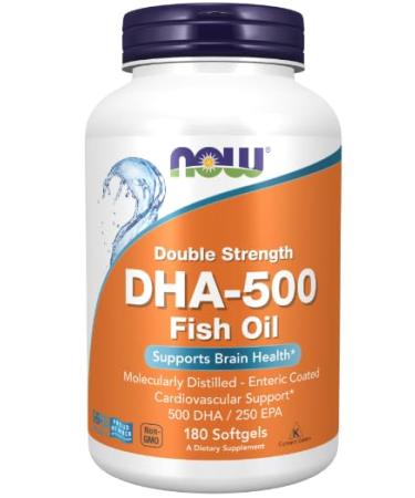 Nordic Omegas Dbl Strength DHA 500 Fish Oil 180 Softgels