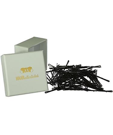HAARallerliebst hair clips (50 pieces | black | 5 cm) including box for storage (box color: white) - Buy Online on GoSupps.com