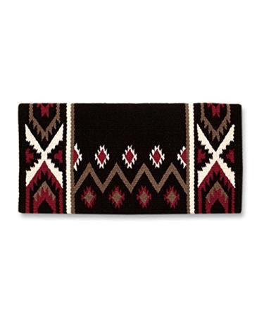Mayatex New Phoenix Saddle Blanket 38 x 34-Inch Coffee/Umber/Red Earth/Cream