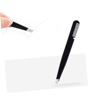 FRCOLOR lash Cluster Eyelashes tweezer Eyelashes Extension Eyebrow Tweezer Eyebrow Clip Stainless Steel Makeup Tools medium Black - Buy Online on GoSupps.com