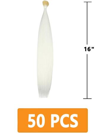 Prinfantasy 16 inch Synthetic Hair Extensions Handmade White Headdress for Girls - BZ259 GBBZ259 - Buy Online on GoSupps.com