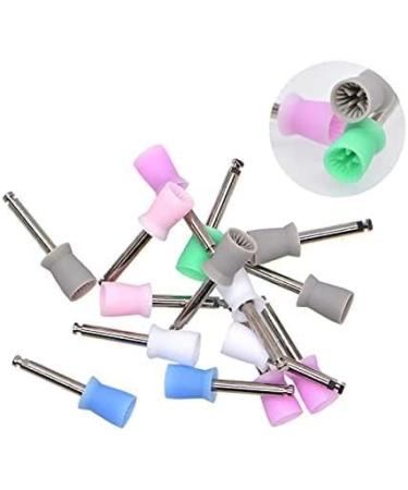 Rubber Toothpaste Polishing Brush Toothbrush Protection Cup Set - 100 Pcs (Color) | Lock Type - Buy Online on GoSupps.com