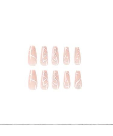 Foccna Butterfly Fake Nails Extra Long Glitter Pink Press On Nails | 24PCS Full Cover Acrylic Nail Tips for Women & Girls - Buy Online on GoSupps.com