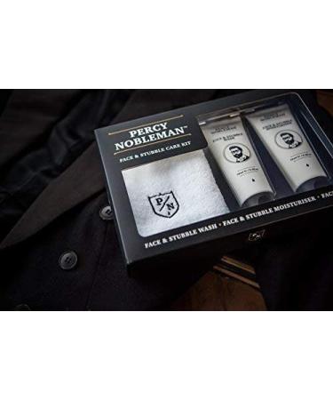 Percy Nobleman - Face & Stubble Care Kit by Percy Nobleman A Men's Gift Set For Skin Care. Moisturiser Wash and Face Towel Kit - Buy Online on GoSupps.com