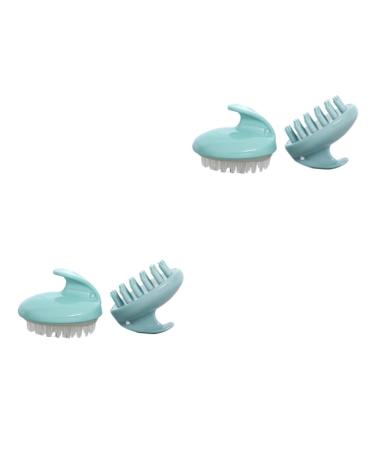 Beaupretty 4 pieces hair washing hair wash brushes hair shampoo brush shampoo brush for the scalp shampoo brush head skin massage devices hair scalp japanese style -kamm