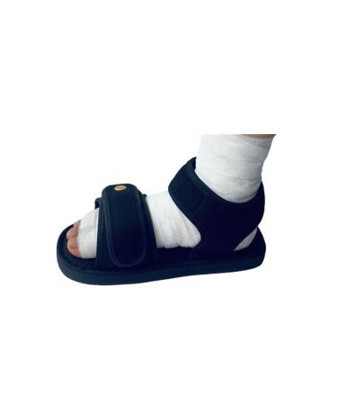 Post Op Shoes with Waterproof Leg Cast Cover - Adjustable Open Toe Medical Walking Boot for Men & Women | Surgical Brace for Broken Foot Recovery - Buy Online on GoSupps.com