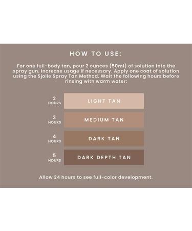 SJOLIE Rapid Spray Tan Solution - Ultra One Hour Express Tan | Vegan-Friendly Olive Base Sunless Tanner for Fast Drying Radiant Glow (8oz - Buy Online on GoSupps.com
