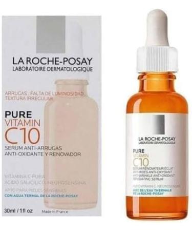 La Roche Posay Pure Vitamin C10 Serum 30ml Light Weight Brightening Facial Serum With Moisturiser - Buy Online on GoSupps.com