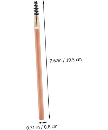 Healeved 2pcs Double Ended Eyebrow Pencil with Brush Dark Brown Eyebrow Pencils Eyebrow Drawing Pencils Wood - Buy Online on GoSupps.com