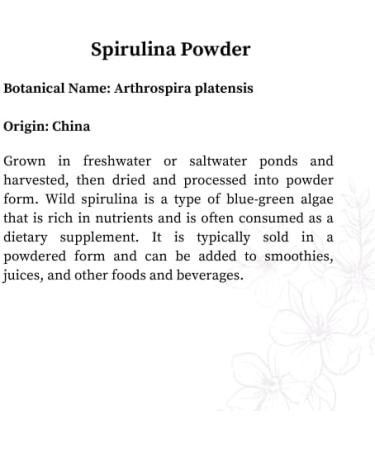Spirulina Powder (114 G) 1 g (Pack of 1) - Buy Online on GoSupps.com