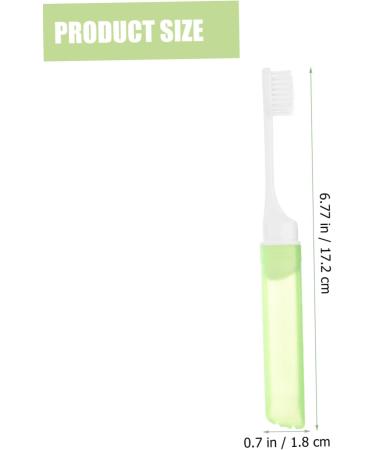 Buy Healeeved Portable Travel Toothbrush - Foldable & Collapsible Manual Toothbrush with Tongue Cleaner | 10-Pack Mini Soft Brush Accessories for International Shipping - Buy Online on GoSupps.com