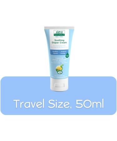 Aleva Naturals Soothing Baby Diaper Cream for Newborn and Toddlers Fragrance-Free Organic Shea Butter Aloe Vera Calendula Extracts and Sensitive Skin Friendly Travel Size 50ml - Buy Online on GoSupps.com