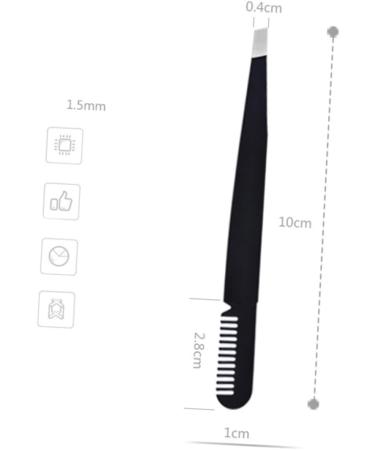 minkissy Lash Cluster Eyebrow Tweezer Makeup Tools Eyelash Eyebrow Clip medium Black - Buy Online on GoSupps.com
