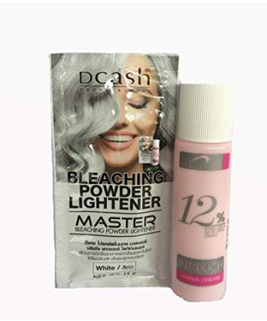 Hair Bleaching Lightening Powder Kit Platinum White by Dcash Master