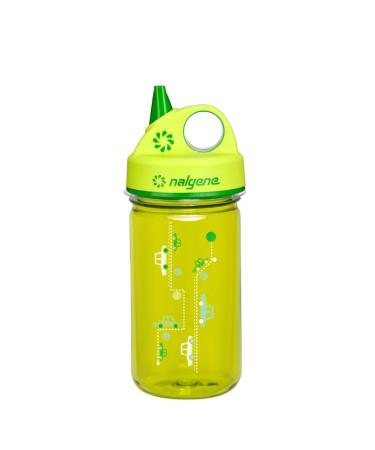 Nalgene Tritan Grip 'n Gulp Water Bottle - 12 oz. - Cars Green/Green