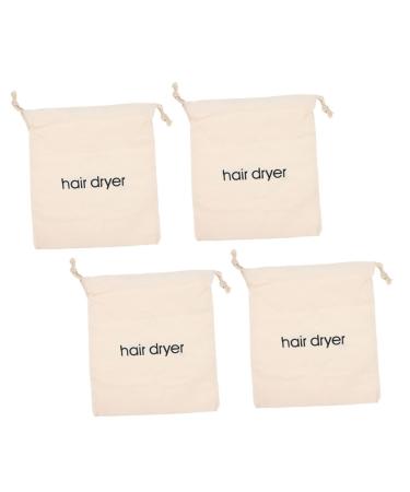 Healeved 8 Pcs Hair Dryer Storage Bag Hairdryer Storage Bag Anti-scratch Bags Travel Hairdryer Beige Fabric