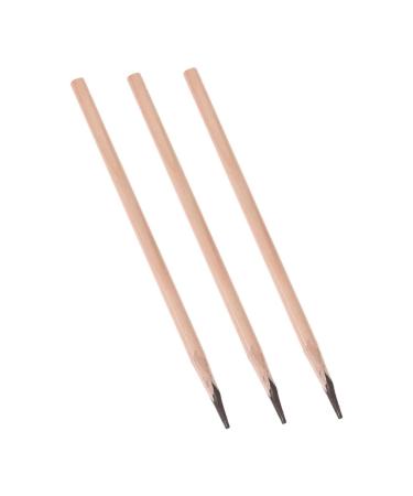 TOVINANNA 3pcs Waterproof Eyebrow Pencil Thin Eye Brow Pencils Eye Brow Makeup Pencil Kit Wooden Coffee