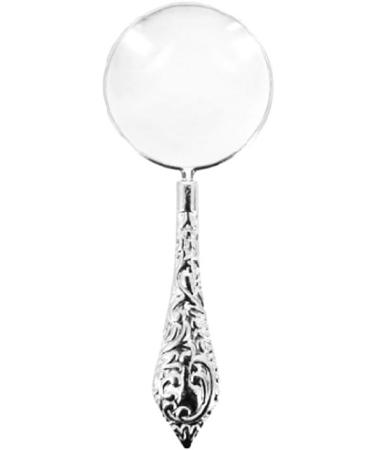 European Delicate Pattern Handle Retro Glass Lens High-Grade Embossed Handle Reading Magnifying Glass for The Elderly Scholars Students Gifts Collection Small Gift - Buy Online on GoSupps.com