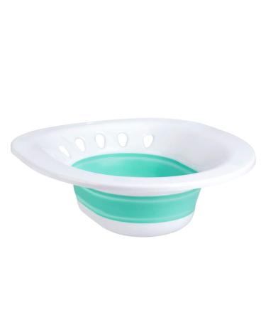 Zafina Sitz Bath for Toilet Seat, Foldable Postpartum Care Basin, Sitz Bath Tub for Soothes and Cleanse Vagina & Anal, Hemorrhoids and Perineum Treatment, Ideal for Post-Episiotomy Patients