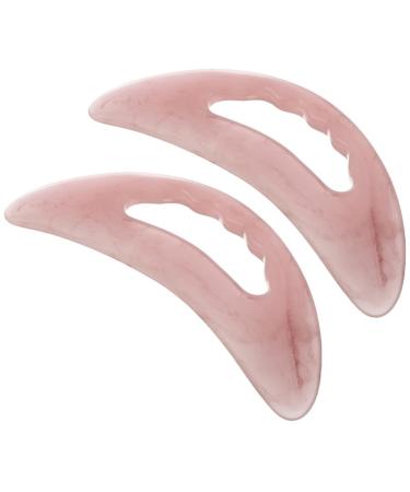 JECOMPRIS Guasha-Schaber Gua-Sha massage device with handle 2 pieces large Guasha-Schabger t BeewachSharz massage device-removal for body legs Face face