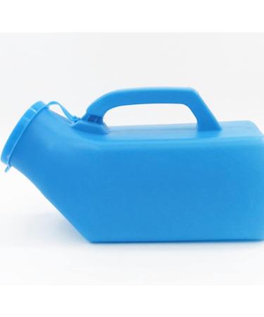 Male Portable Urinal 1L Blue Home Urinal Potty Thick Firm Urine Bottle with Lid Portable Men Urinal Pee Bottles for Outdoor Camping Travel - Buy Online on GoSupps.com