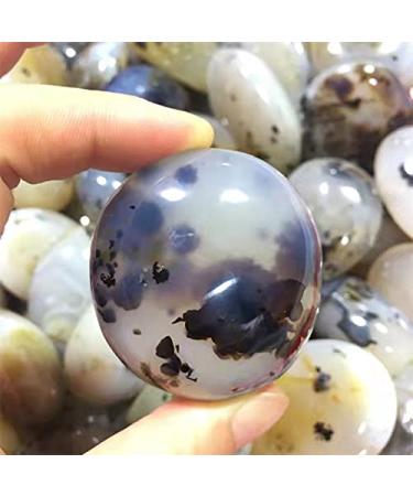 1pc raw Natural Crystals Moss Agate Palm Stone for Home Decoration
