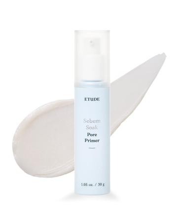 ETUDE HOUSE Sebum Soak Pore Primer (30ml) | Long-Lasting Makeup Base with Sebum Control Effect and Matte Finish | Great Pore Coverage | Kbeauty