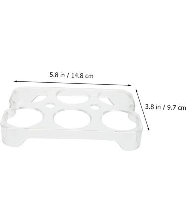 Angoily 6 Pcs Egg Shelf Empty Egg Cartons Plastic Egg Trays Egg Boxes Storage Bins Pp Take Away Storage Box - Buy Online on GoSupps.com