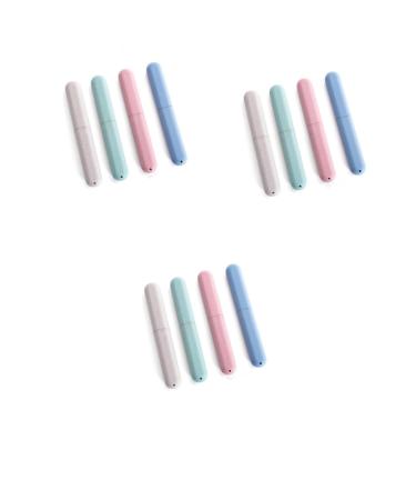 TOVINANNA 12 Pieces Toothbrush Holder Toothbrush Case