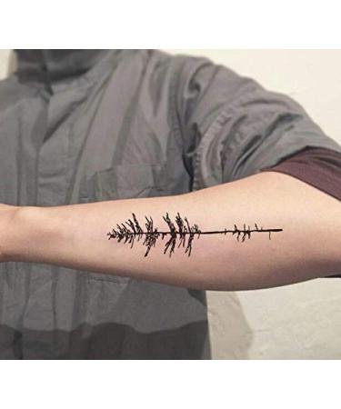 Geometry Tree Moon Phase Temporary Tattoo Sticker Set of 12 - Waterproof Body Art for Men Women (SF031) - Buy Online on GoSupps.com