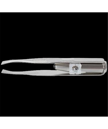 Shortcut composing LED light eyelash eyebrow hair removal stainless steel tweezers - Buy Online on GoSupps.com