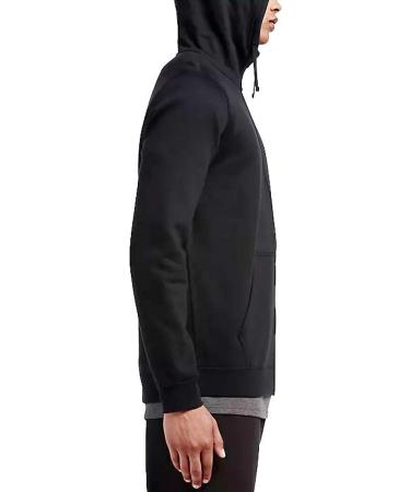 Nike Men's Sportswear Club Full Zip Hoodie - Black/White - Size Large - Buy Online on GoSupps.com