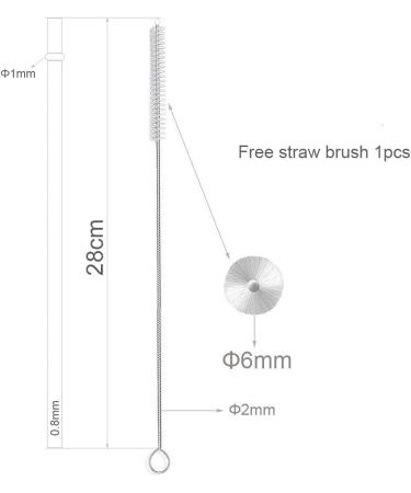 Dakoufish 11 Inch 12 Piece Reusable Acrylic Straws Glitter Sparkle Drinking Straw Plus One Cleaning Brush (11inch Pink) Pink 11 Inch (Pack of 12) - Buy Online on GoSupps.com