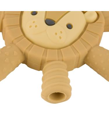 Itzy Ritzy Lion Teether - Reaches Back Molars, Soothes Sore Gums, Multiple Textures, Flexible Design - Buy Online on GoSupps.com