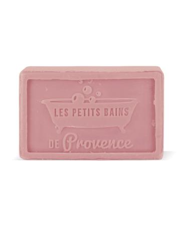 LES PETITS BAINS DE Provence Marseille Soap 100g Raspberry Peony Natural Solid Bar Les Petits Bains de Provence Enriched with Olive Oil Made in France Perfumed Body and Hand Soap
