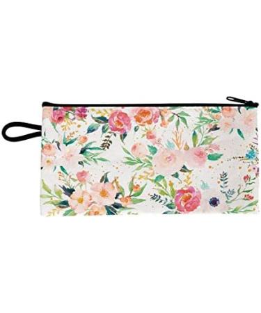 Vintage 'Grace' Floral Cosmetic Bag | Elegant Makeup Bag with Gold Accents - Ideal for Travel & Organization - Buy Online on GoSupps.com