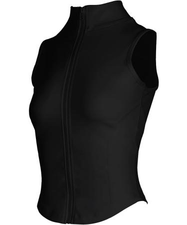 Flygo Women's Sleeveless Yoga Active Jacket Vest - Black Small - Buy Online on GoSupps.com