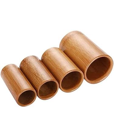 Vejia Cupping Therapy Set - 4-Piece Bamboo Massage Cups for Home Use | Chinese Therapy Cupping Set - Buy Online on GoSupps.com