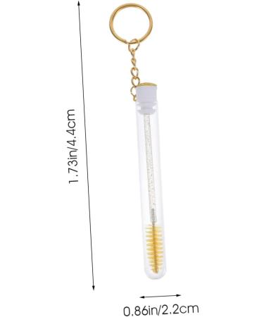 PLAFOPE 10 Pcs Keychain Mascara Brush Empty Mascara Wand Eyelash Brush with Tube Empty Mascara Container - Buy Online on GoSupps.com