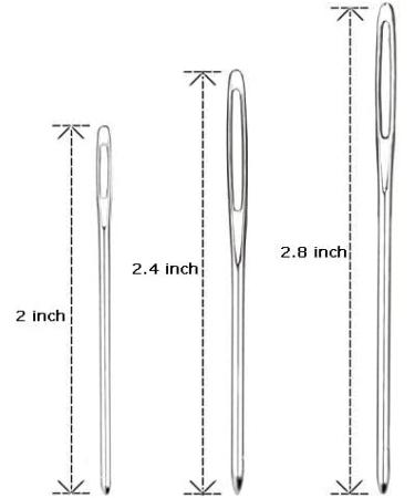Hekisn Large-Eye Blunt Needles - Stainless Steel Crafting Needles for Knitting, Sewing, and Crochet Projects (9 Pieces) - Buy Online on GoSupps.com