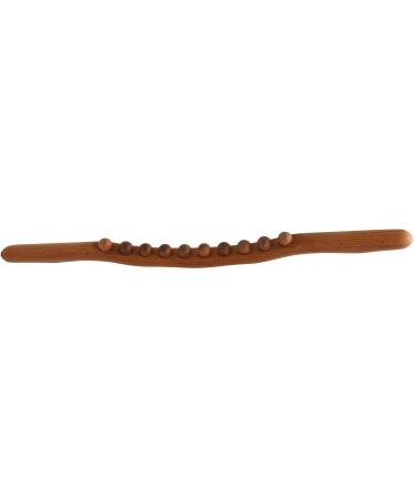 Buy Wooden Gua Sha Massage Scooter Stick with 10 Pearls & 10ml Essential Oil - Perfect for Salons | International Shipping Available - Buy Online on GoSupps.com