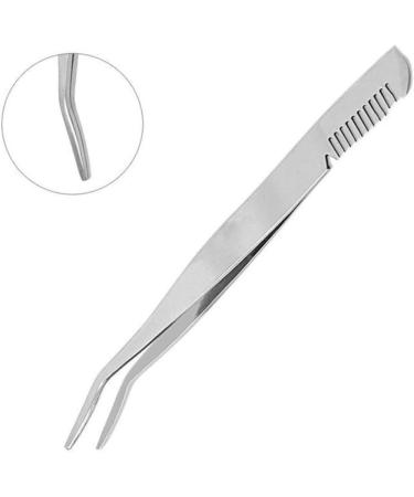 minkissy Lash Cluster Tweezers Eyelashes Tweezer Makeup Tweezer Eyelashes Extension Clip Eyelash Tweezer Stainless Steel Eyebrow Clip medium Silver - Buy Online on GoSupps.com