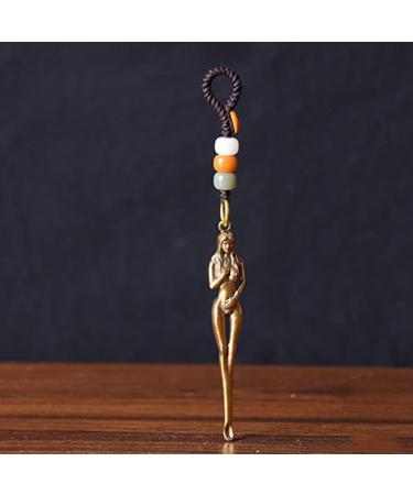 3Pcs Brass Car Cleaning Tools | Naked Ear Cleaning Spoon Set | Copper Ear Pick Pendants | Earwax Removal Gifts - Buy Online on GoSupps.com