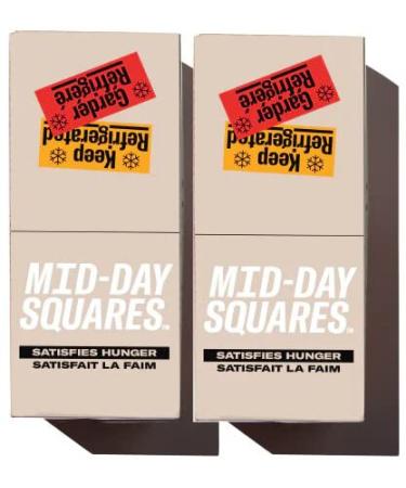 Mid-Day Squares Brownie Batter Bars 33g each 2 Packs (24 Squares) | Made with Real Chocolate 6g Plant Protein 4g Fiber Gluten Free Certified Vegan Brownie Batter 12 Count (Pack of 2)