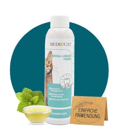 Medicat Dental Liquid Forte-Prevention of tartar and mole in cats --150 ml-for daily cat tooth care-tartar prevention & fresh breath