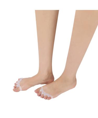DEAVER Toe Separators Overlapping Toes Hammer & Bunion Corrector Relief Foot Pain Men Women Hallux Valgus Straightener Yoga Running Correct